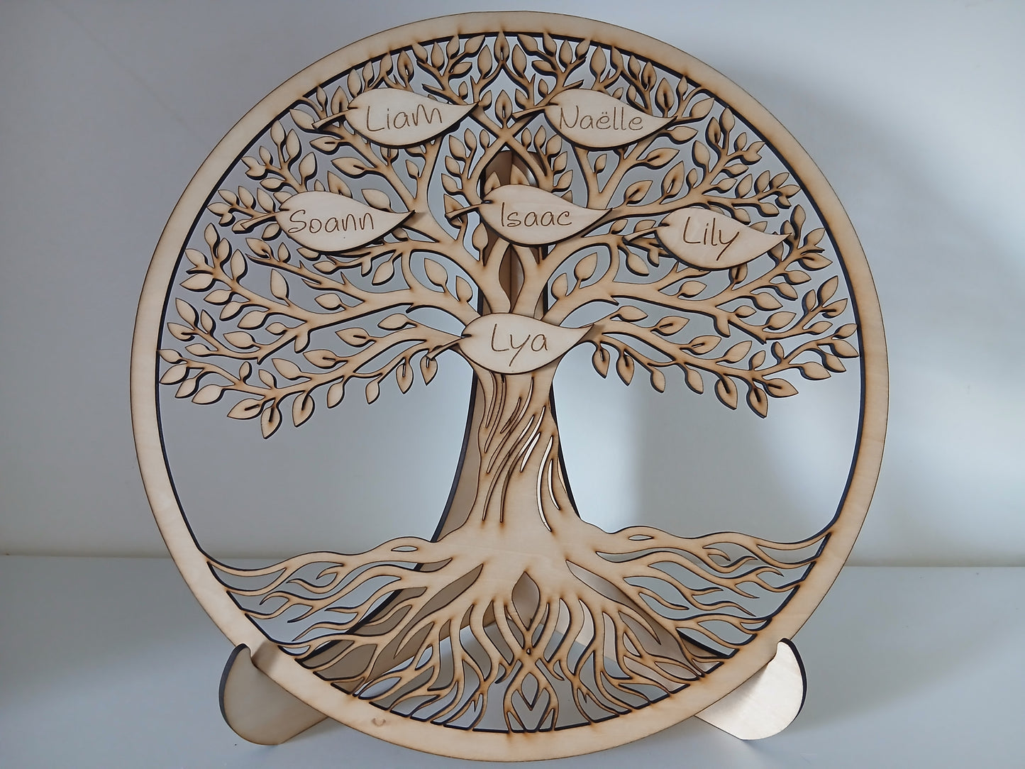 Arbre de Vie Personnalisé en Bois avec Prénoms