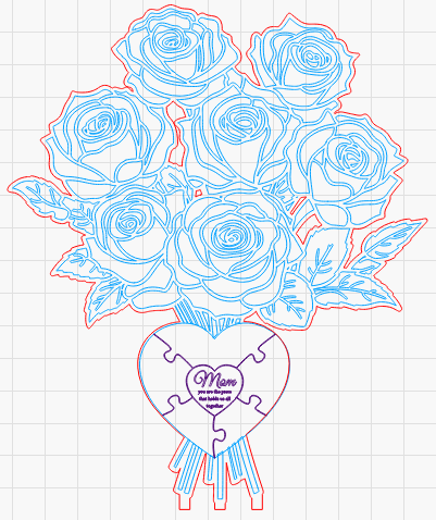 Bouquet de Roses en Bois Personnalisable – L’élégance éternelle du fait main