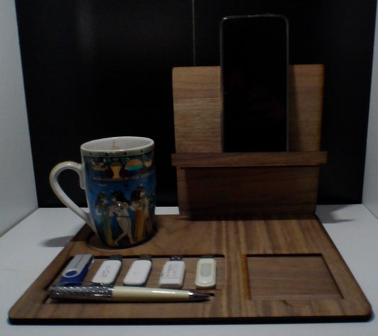 Organiseur de bureau en bois