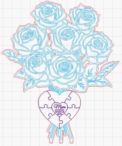 Bouquet de Roses en Bois Personnalisable – L’élégance éternelle du fait main