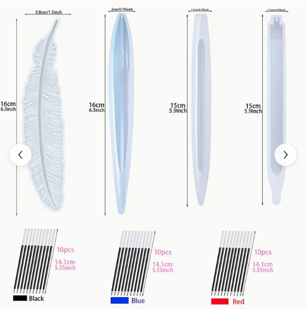 Stylo en résine – plusieurs formes