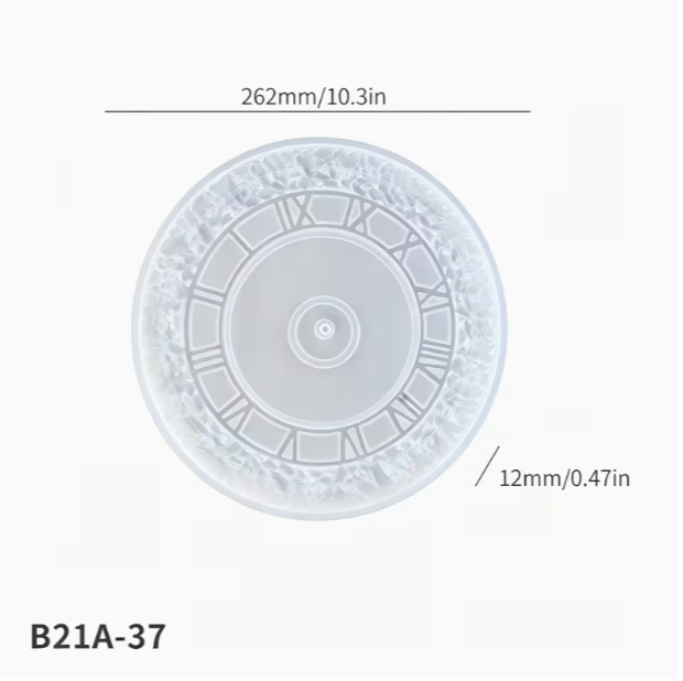 Horloge ronde en résine