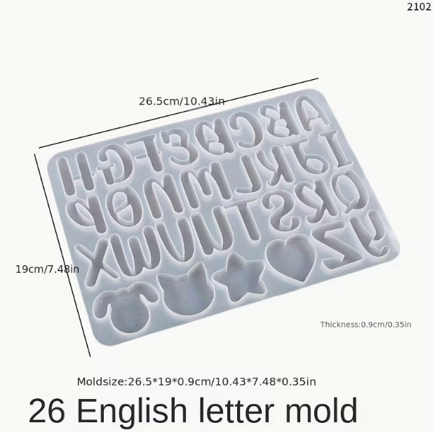 Lettre alphabet en résine