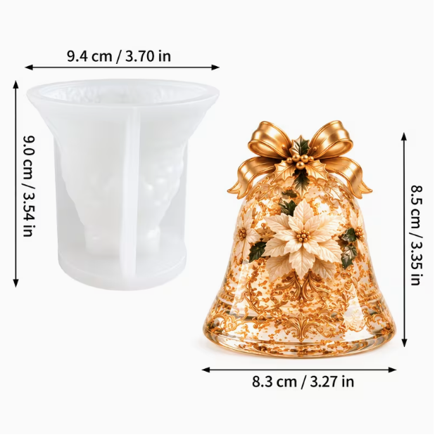 Cloche de Noël en résine