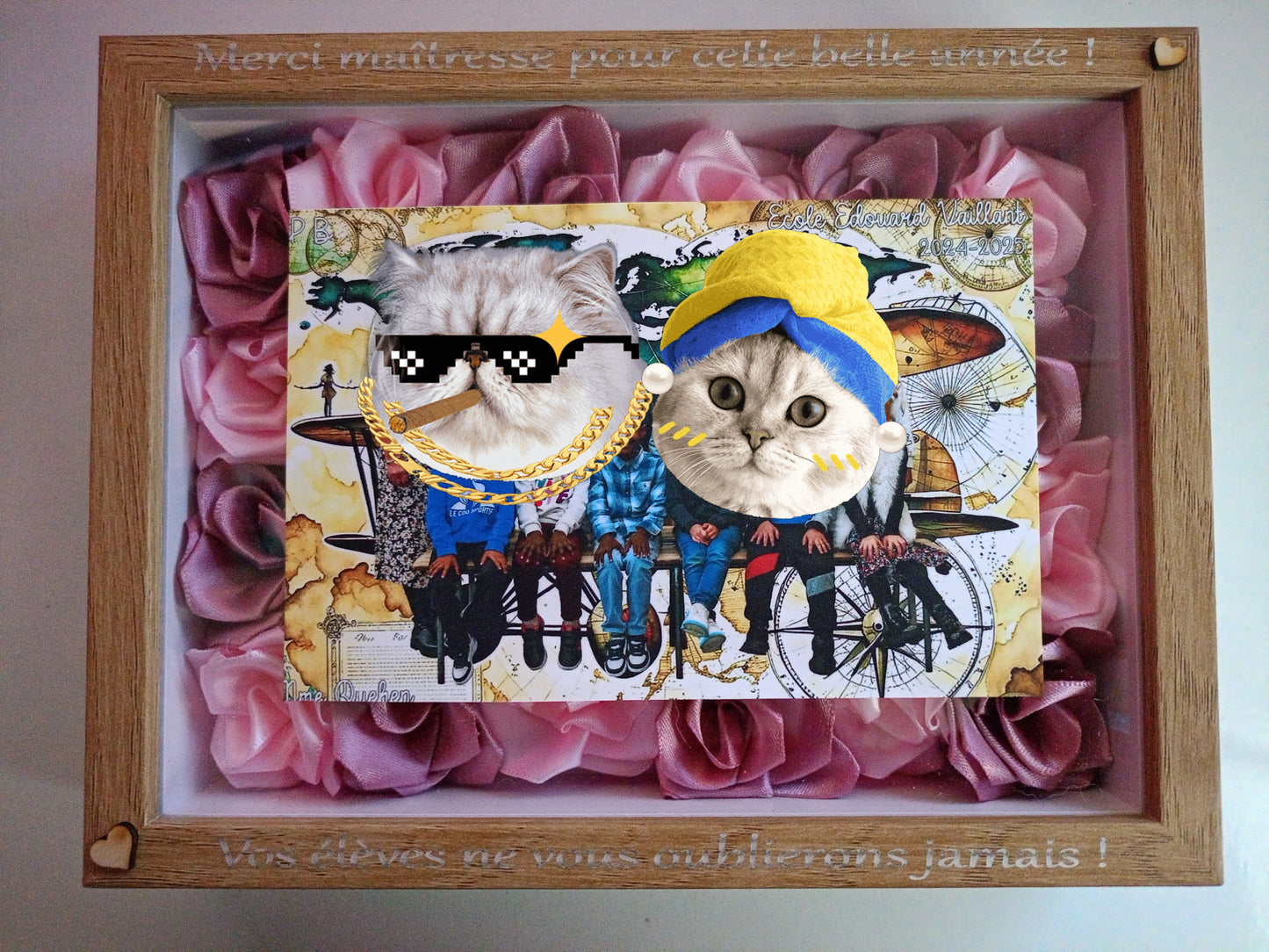 💙 Cadre Floral Personnalisé "MOM – On t’aime" 💙 Un cadeau unique pour une maman exceptionnelle