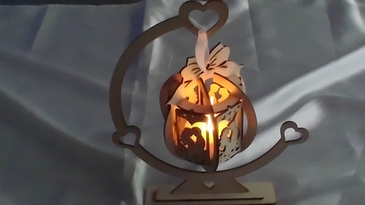 Photophore en bois romantique – Sublimez vos événements avec élégance