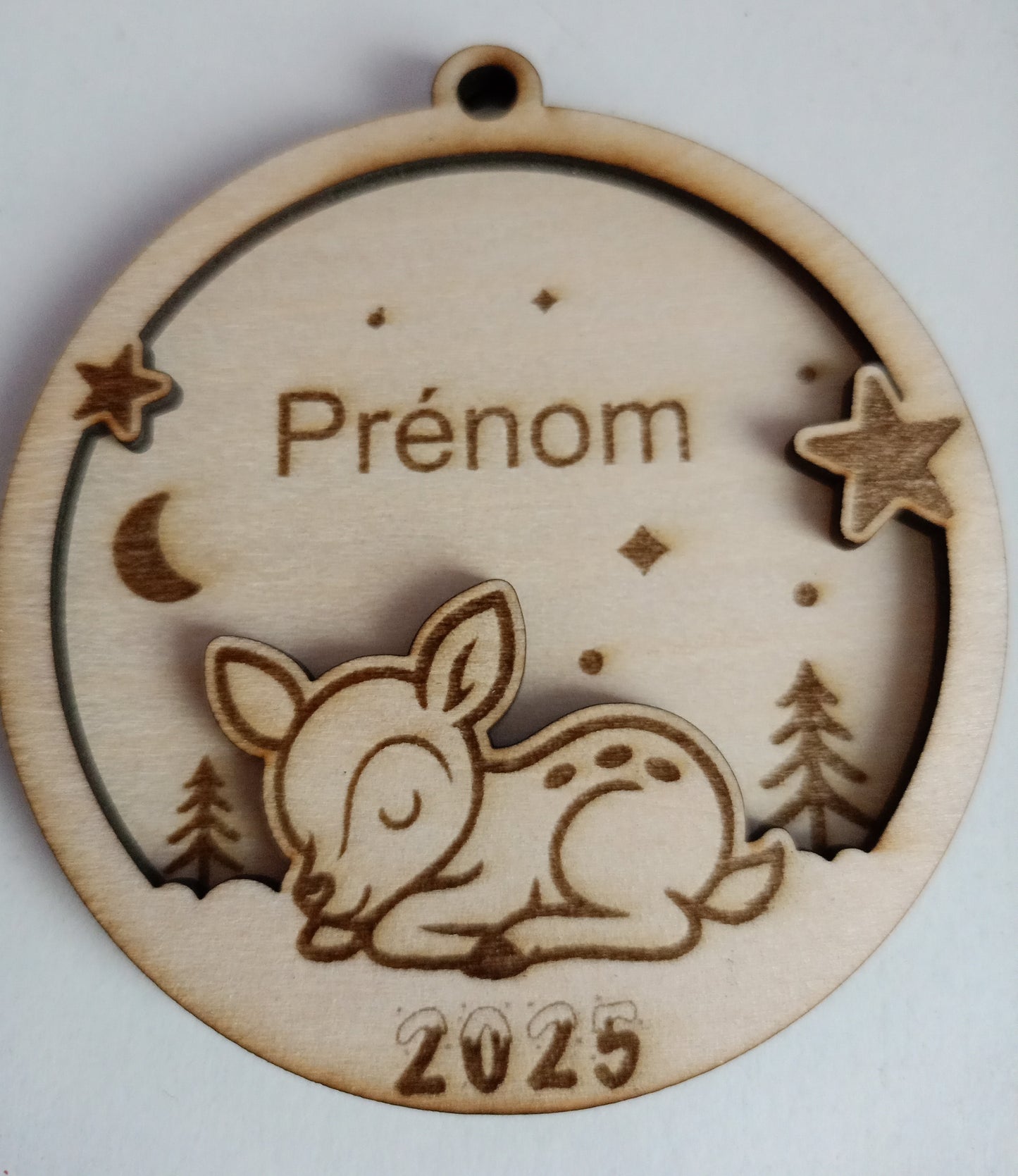 Décoration de Noël en Bois Personnalisée