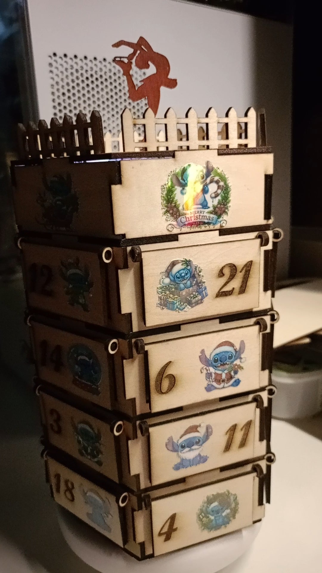 Calendrier de l’Avent en Bois